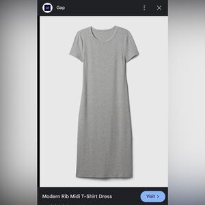 Gap modern Rib midi t shirt dress